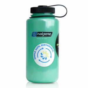 Nalgene - Butelka na wodę 32 oz Wide Mouth Sustain - Otwór 63 mm - 1,1L - Glow Green - 2020-4032