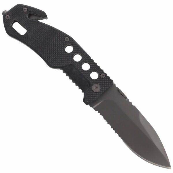 Nóż składany ratowniczy BlackFox G10 Black Rescue Folder (BF-115)-3