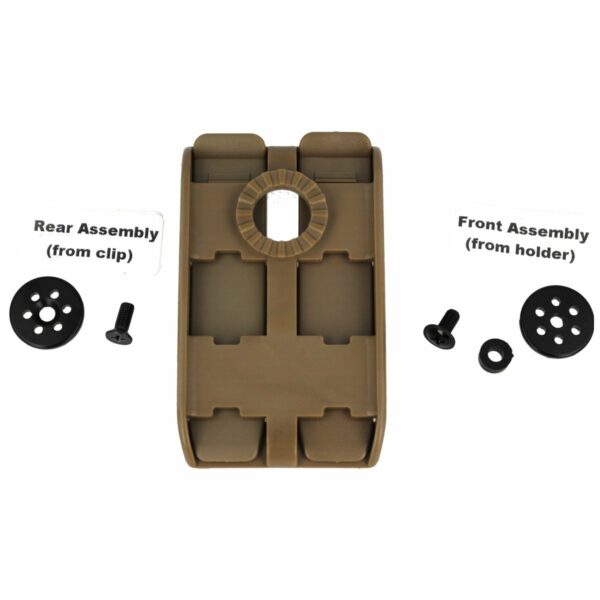 Mocowanie do taśm ESP Roto 360° Double-row MOLLE Clip, wsuwane (UBC-04-2 KH)-3