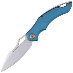 Nóż składany FoxEdge Sparrow Blue Anodized Aluminium, Sand Blasted by Denis Simonutti (FE-030)-1