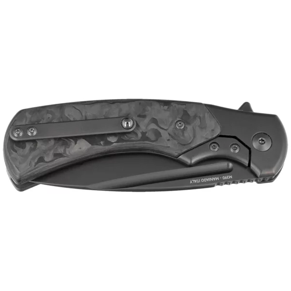 Nóż składany Fox 40th Anniversary Knife Marble Carbon Fiber, Black PVD M390 (FX-F2017 R)-2