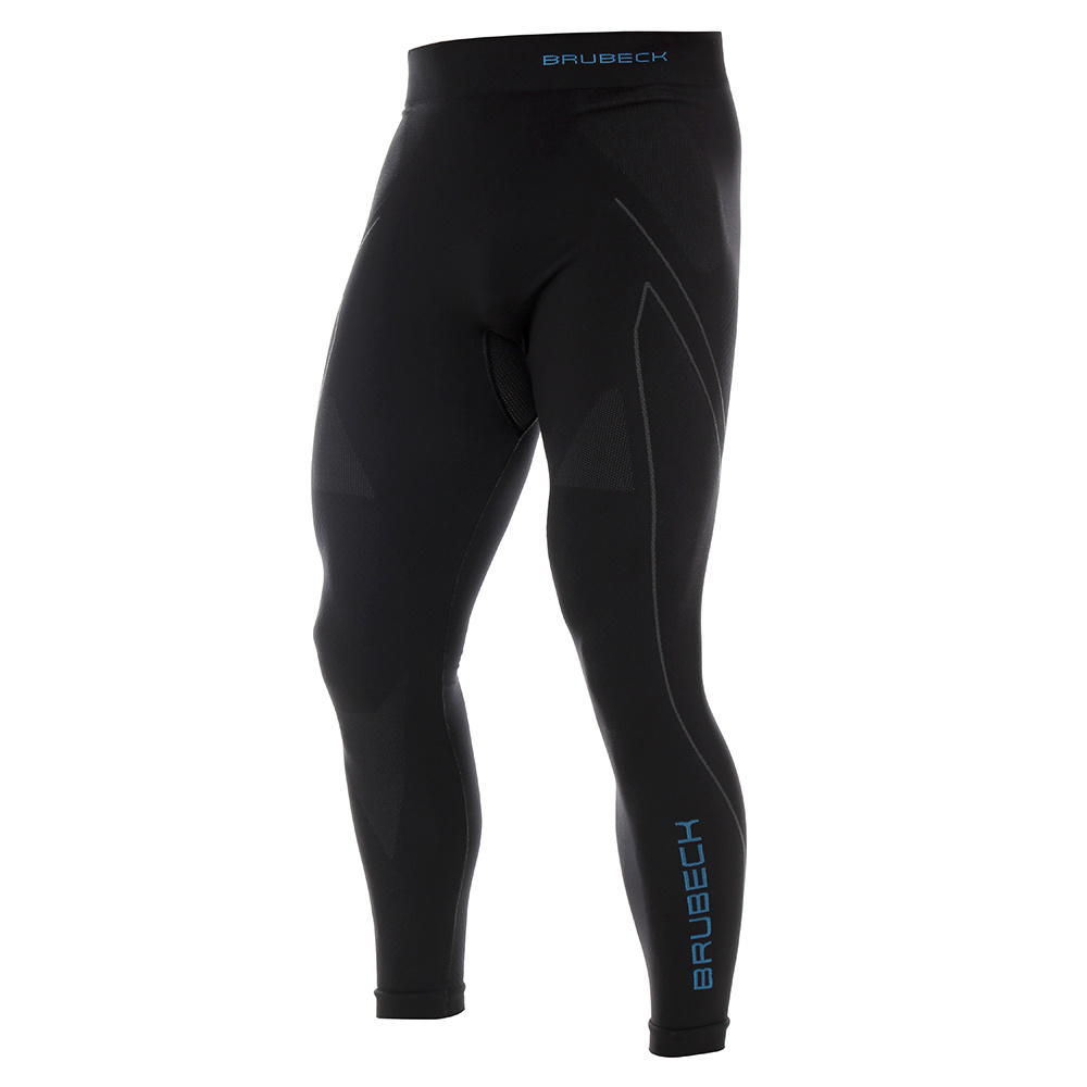 Brubeck - Legginsy termoaktywne Thermo - Nilit® Heat - Czarno-niebieskie - LE11840A-1