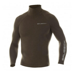 Brubeck - Bluza termoaktywna Ranger Wool - Długi rękaw - Khaki - LS1420M