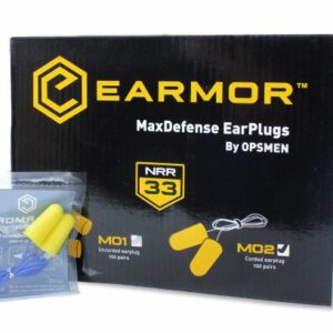 Earmor - Piankowe zatyczki do uszu MaxDefense - M02 - BOX 60 szt.