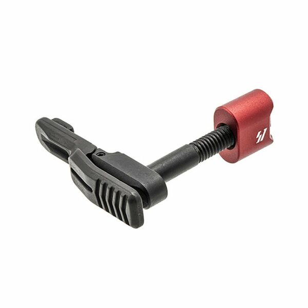 Strike Industries - Obustronny zwalniacz magazynka AR-15 - Czerwony - SI-AR-AMBI-MR-RED-1