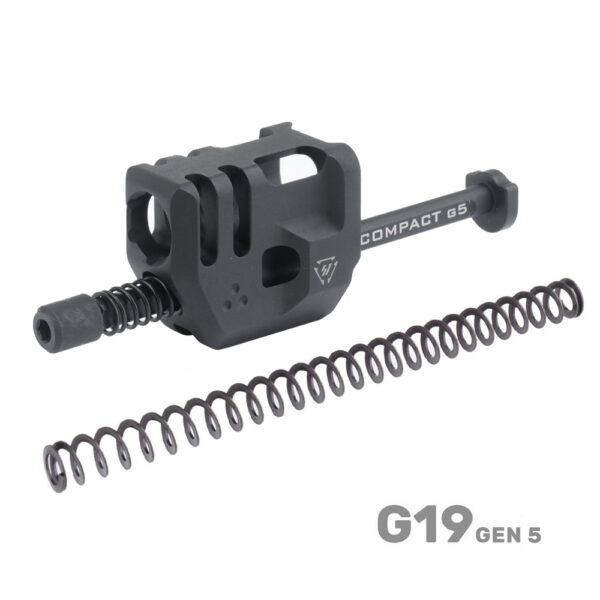 Strike Industries - Kompensator Mass Driver Comp do Glock 19 Gen5 - Czarny - SI-G5-MDCOMP-C-1