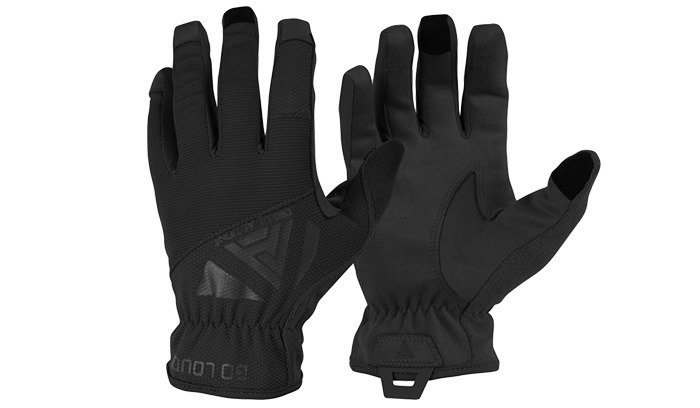 Direct Action - Rękawice Light Gloves - Czarny - GL-LGHT-PES-BLK-1