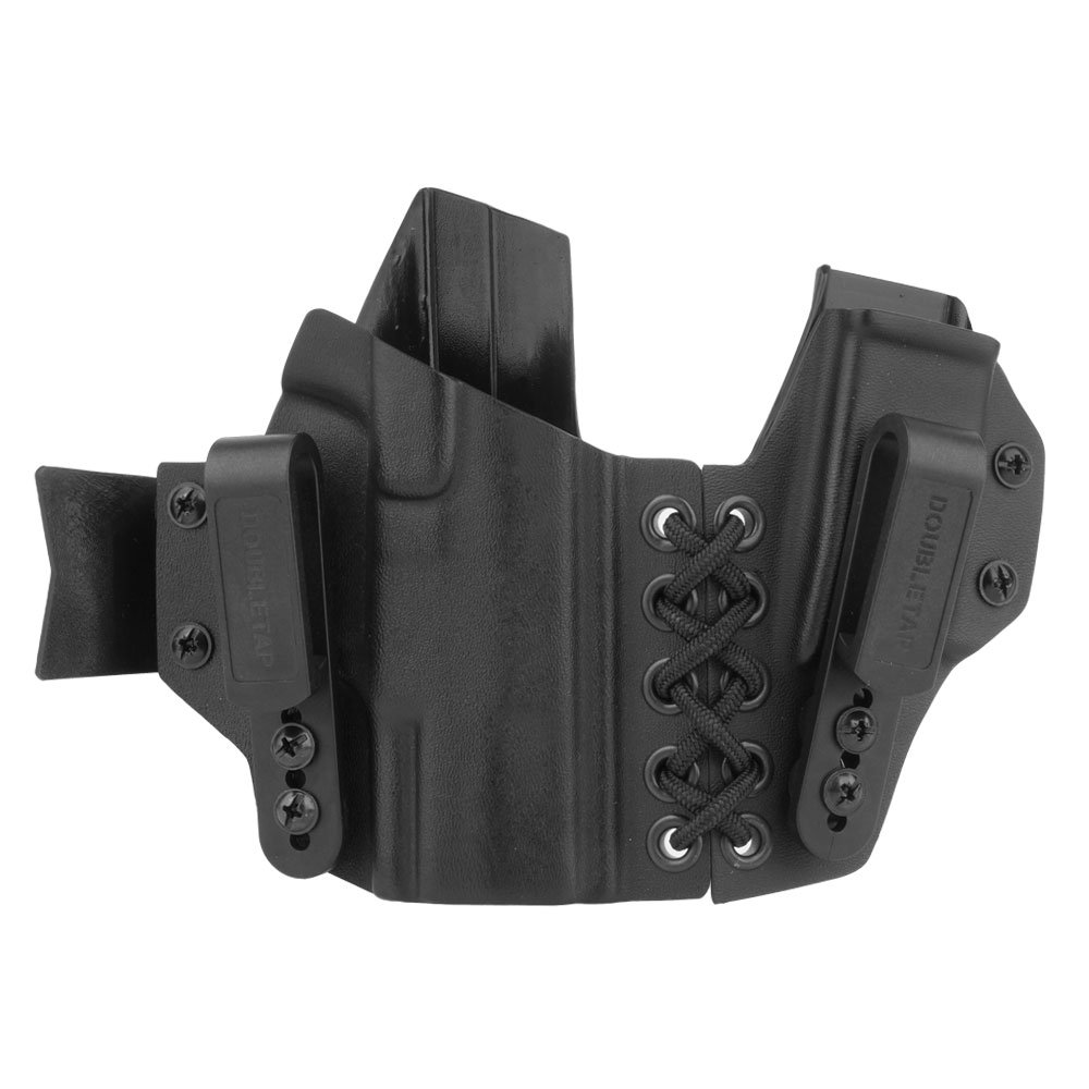 DOUBLETAP GEAR - Kabura wewnętrzna Kydex Appendix Elastic IWB z ładownicą do Walther P99 - Czarna-1