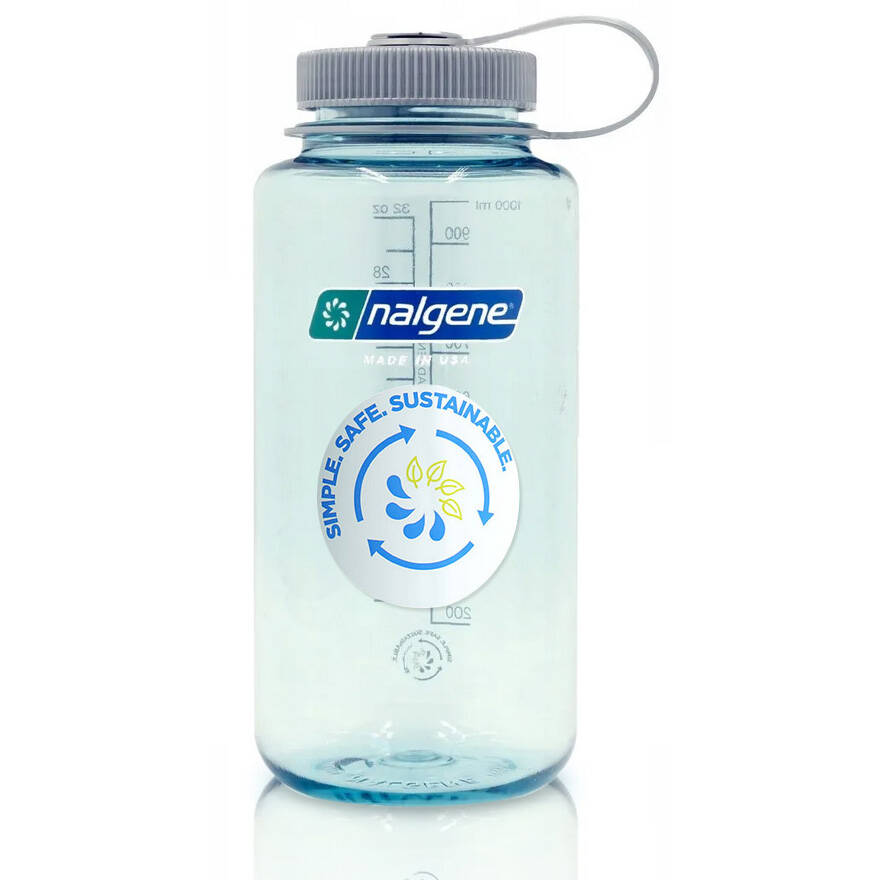 Nalgene - Butelka na wodę 32 oz Wide Mouth Sustain - Otwór 63 mm - 1,1L - Seafoam - 2020-1632-1