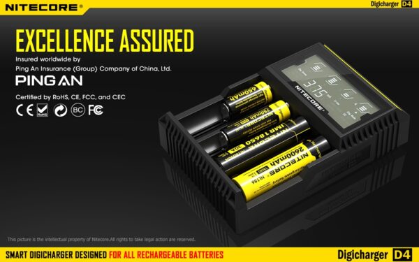 Ładowarka do Akumulatorów Nitecore Digicharger D4-19