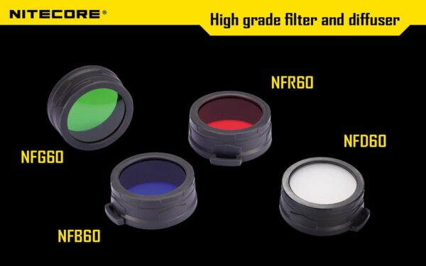 Filtr rozpraszający czerwony Nitecore NFR60-2