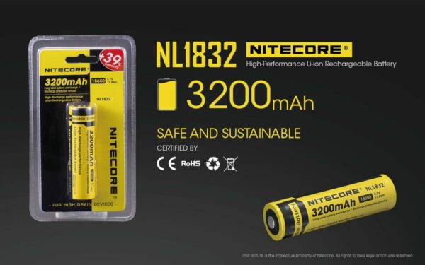 Akumulator Nitecore 18650 NL1832 3200mAh-3