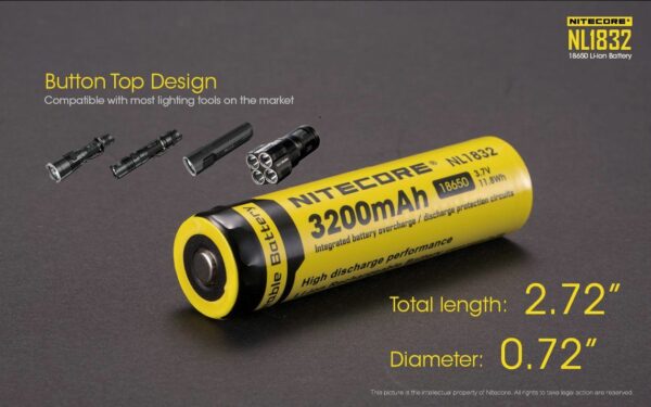 Akumulator Nitecore 18650 NL1832 3200mAh-7