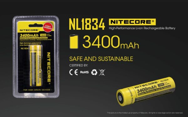 Akumulator Nitecore 18650 NL1834 3400mAh-3