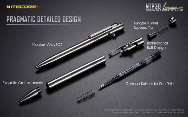 Długopis Tytanowy Nitecore NTP30-15