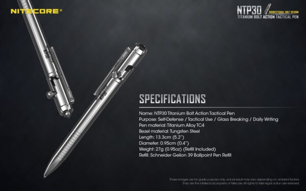 Długopis Tytanowy Nitecore NTP30-16