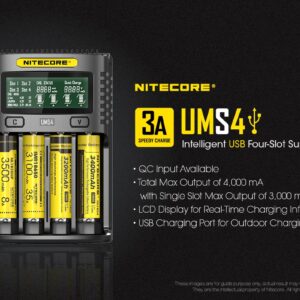 Ładowarka do akumulatorów Nitecore UMS4