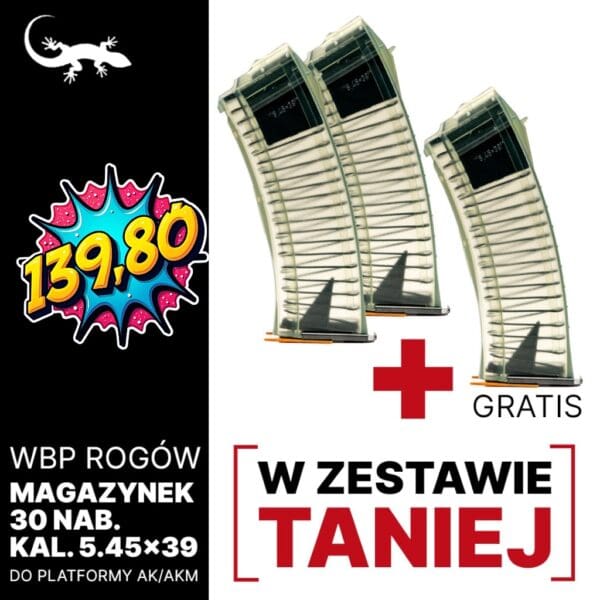 Zestaw promocyjny! Dwupack do Kałacha + trzeci magazynek gratis.