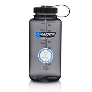Nalgene - Butelka na wodę 32 oz Wide Mouth Sustain - Otwór 63 mm - 1,1L - Szara - 682021-0333-1