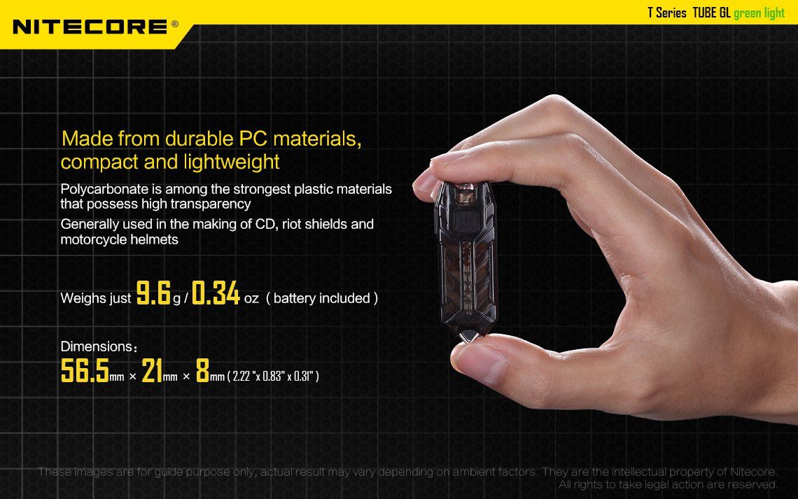 Latarka Nitecore TUBE-GL Green Light (zielone światło)-11