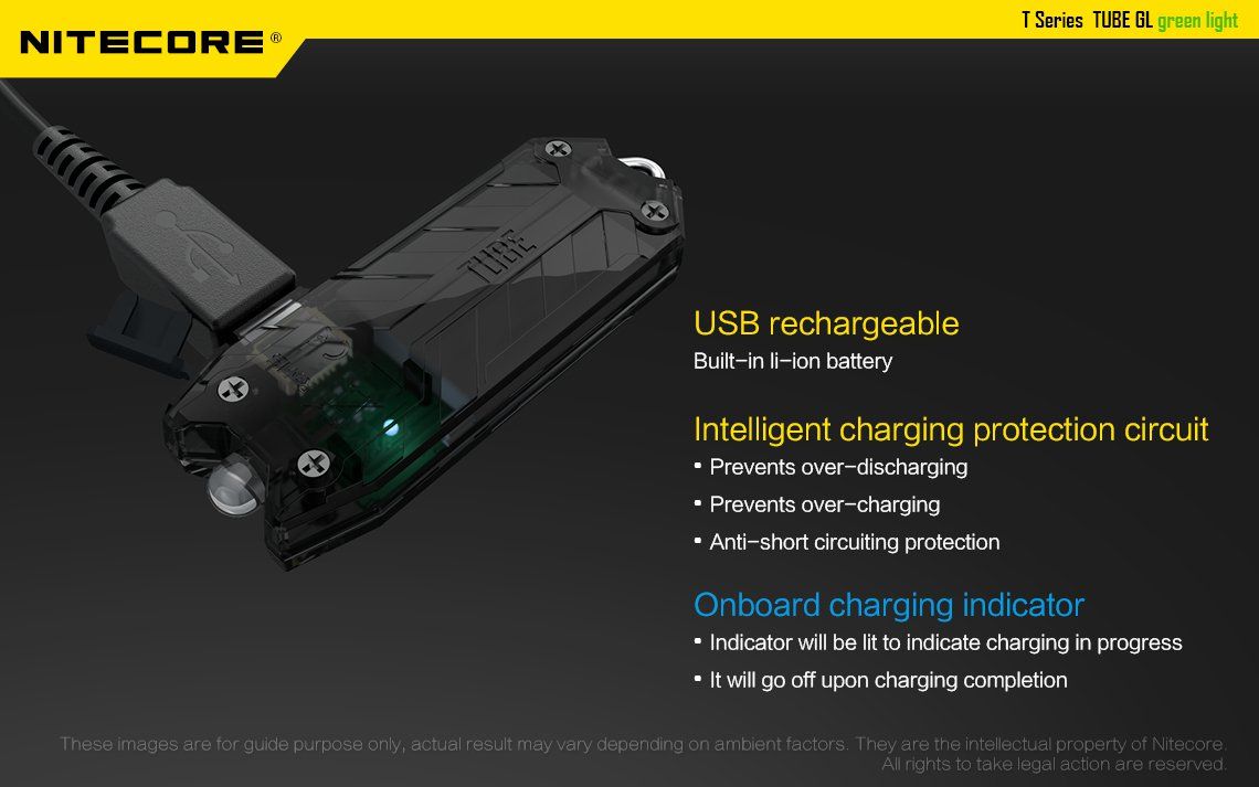 Latarka Nitecore TUBE-GL Green Light (zielone światło)-9