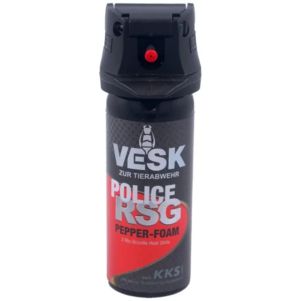 Gaz pieprzowy KKS VESK RSG Police 2mln SHU, Foam-Piana 50ml 4 Gaz pieprzowy KKS VESK RSG Police 2mln SHU, Foam-Piana 50ml