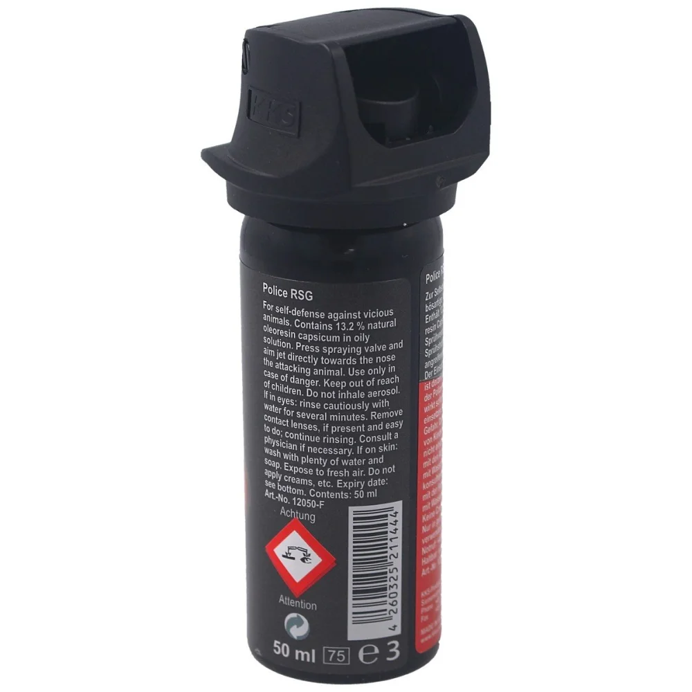 Gaz pieprzowy KKS VESK RSG Police 2mln SHU, Foam-Piana 50ml 3 Gaz pieprzowy KKS VESK RSG Police 2mln SHU, Foam-Piana 50ml