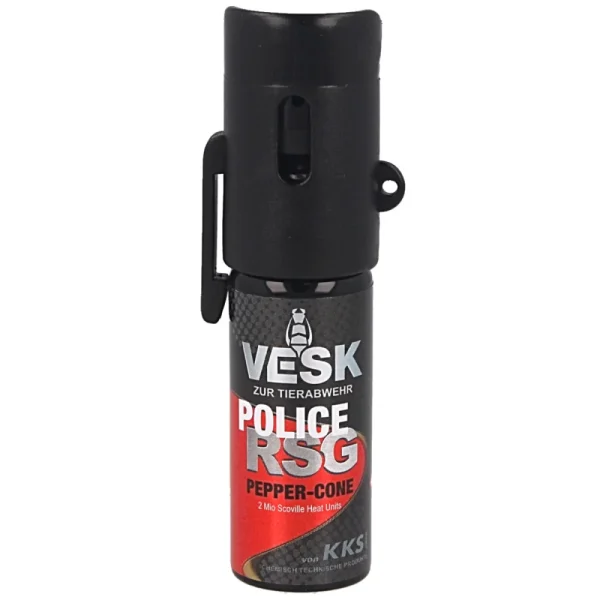 Gaz pieprzowy KKS VESK RSG Police 2mln SHU 15ml dysza Cone (chmura)
