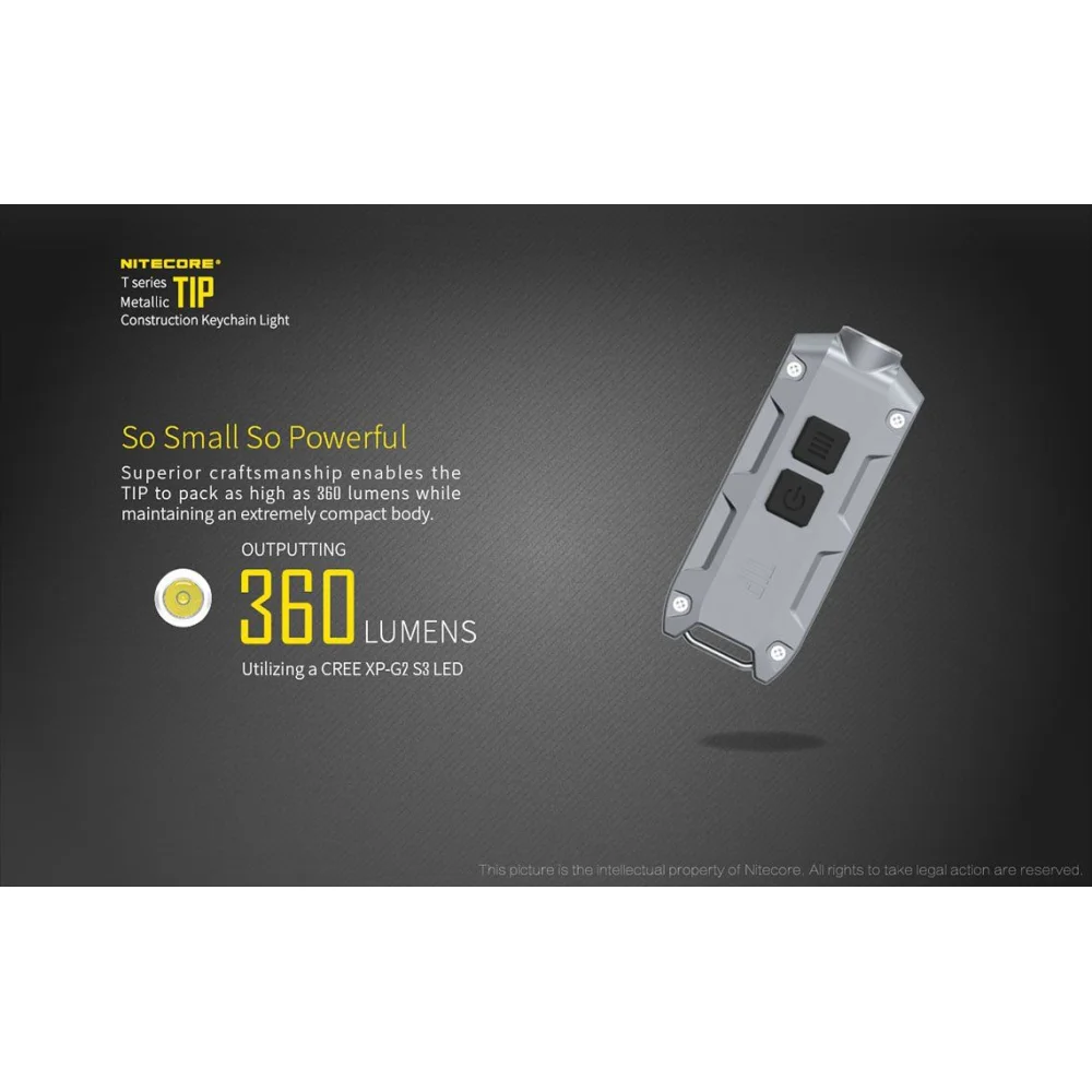 Latarka Nitecore TIP CRI 240 Lumenów 8 Latarka Nitecore TIP CRI 240 Lumenów