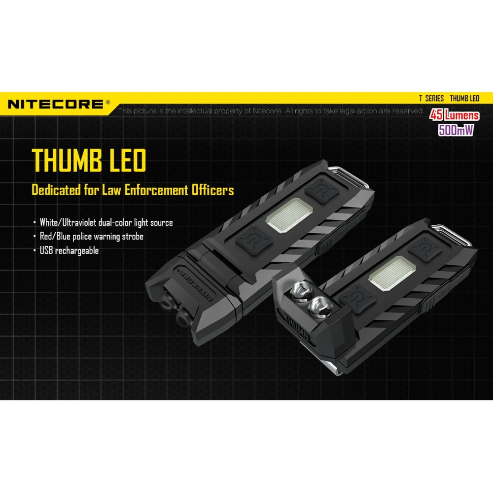 Latarka UV Nitecore Thumb LEO 5 Latarka UV Nitecore Thumb LEO