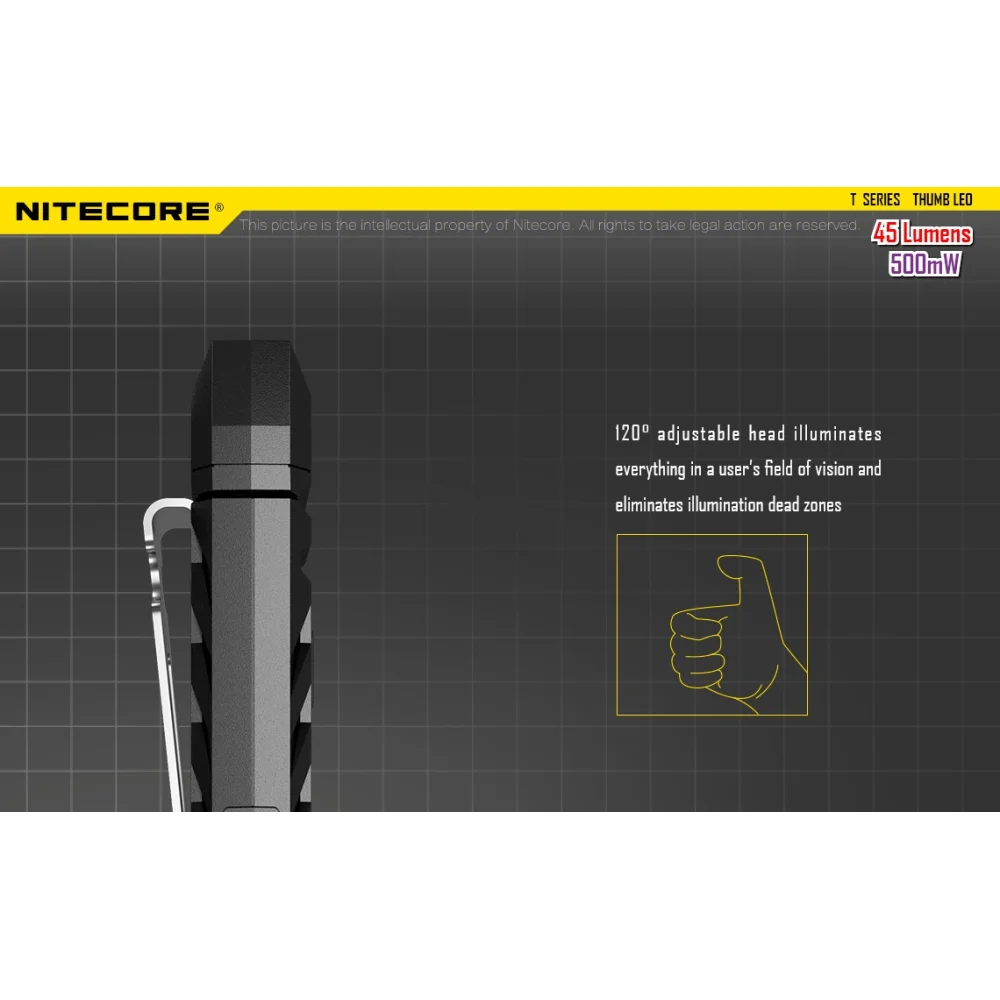 Latarka UV Nitecore Thumb LEO 6 Latarka UV Nitecore Thumb LEO