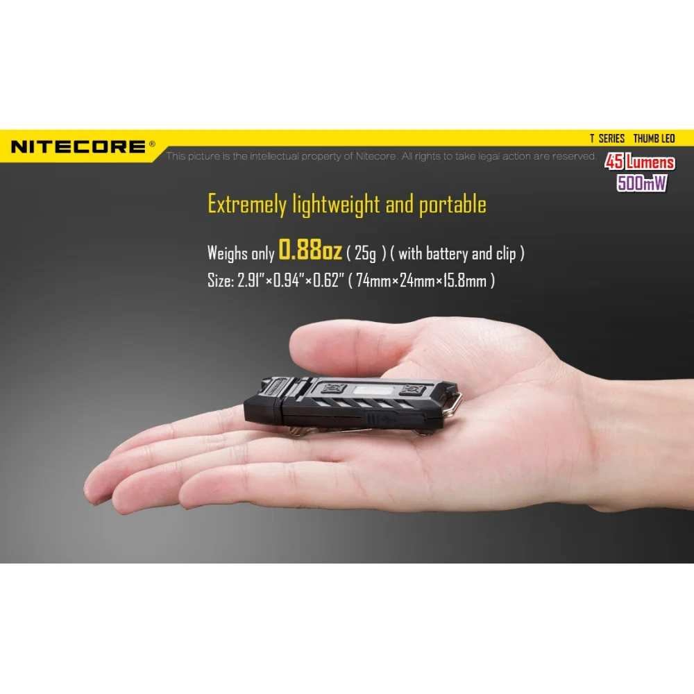 Latarka UV Nitecore Thumb LEO 12 Latarka UV Nitecore Thumb LEO