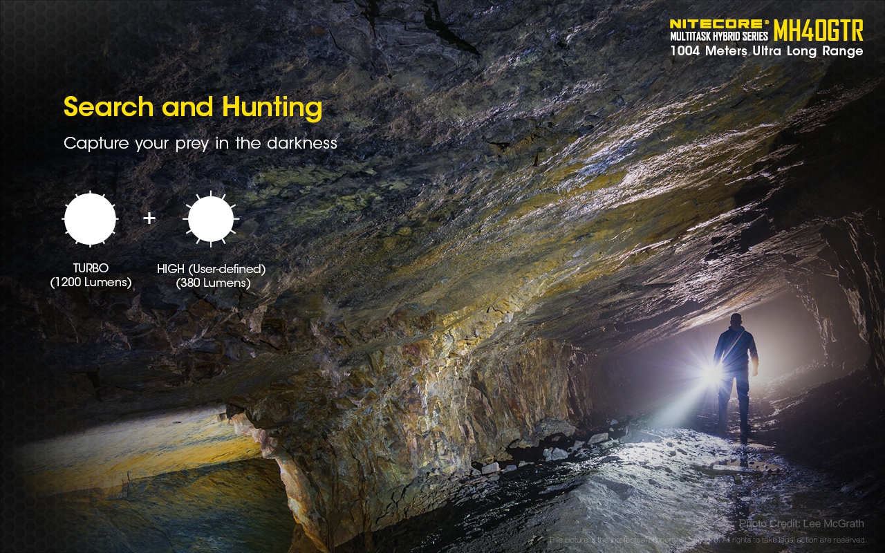Latarka Nitecore MH40GTR Multi-Task Hybrid 1200 lumenów-12