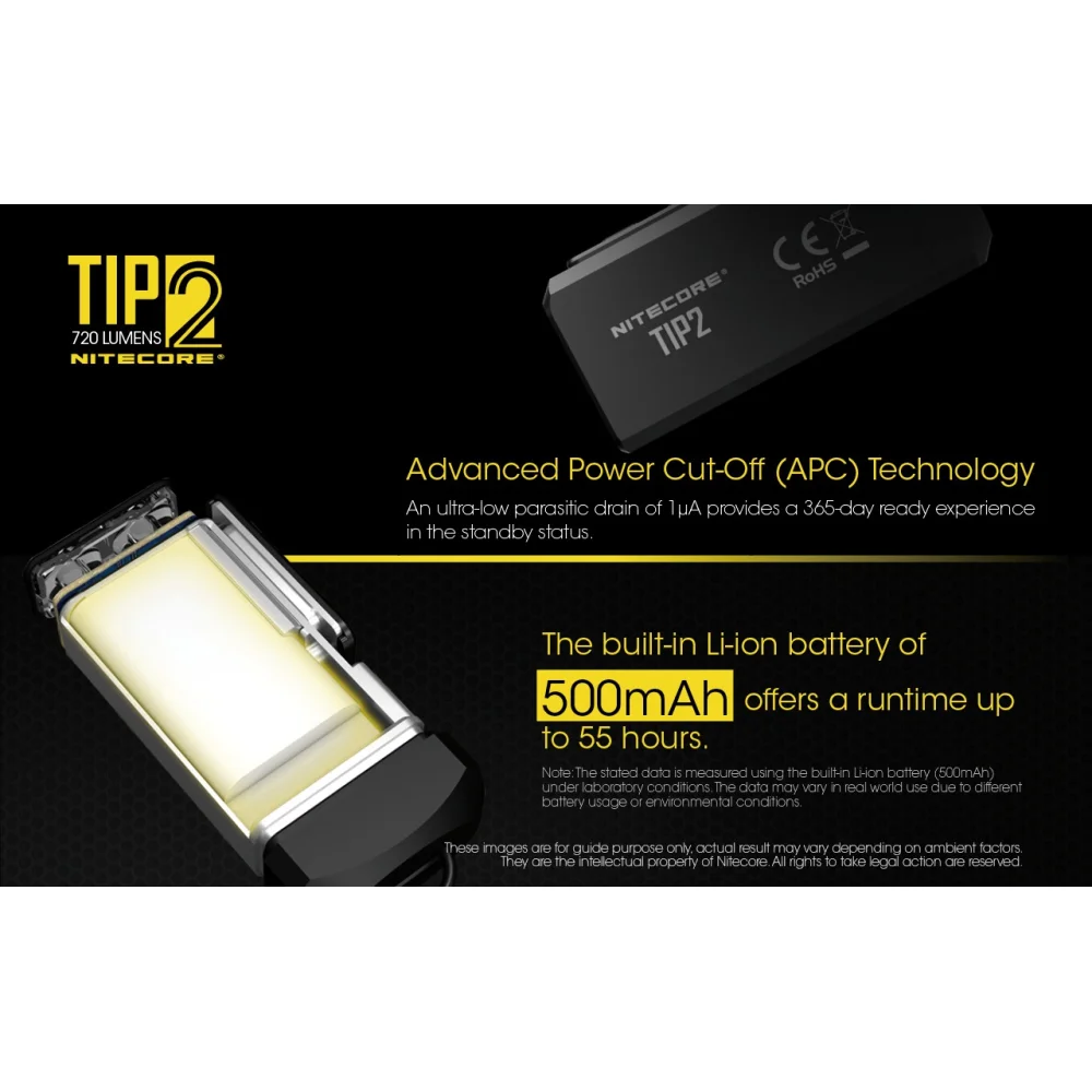 Latarka Nitecore TIP 2 720 lumenów 11 Latarka Nitecore TIP 2 720 lumenów