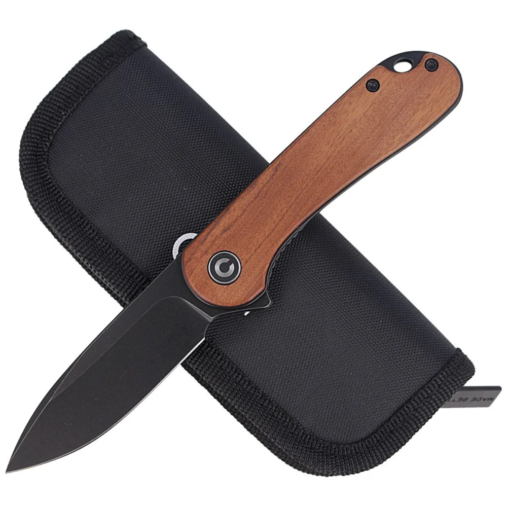 Nóż składany CIVIVI Elementum Flipper Cuibourtia Wood, Black Stonewashed (C907U) 4 Nóż składany CIVIVI Elementum Flipper Cuibourtia Wood, Black Stonewashed (C907U)