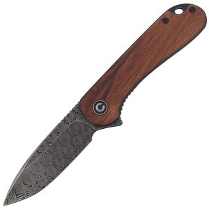 Nóż składany CIVIVI Elementum Flipper Cuibourtia Wood, Black Damascus (C907DS-2)-1