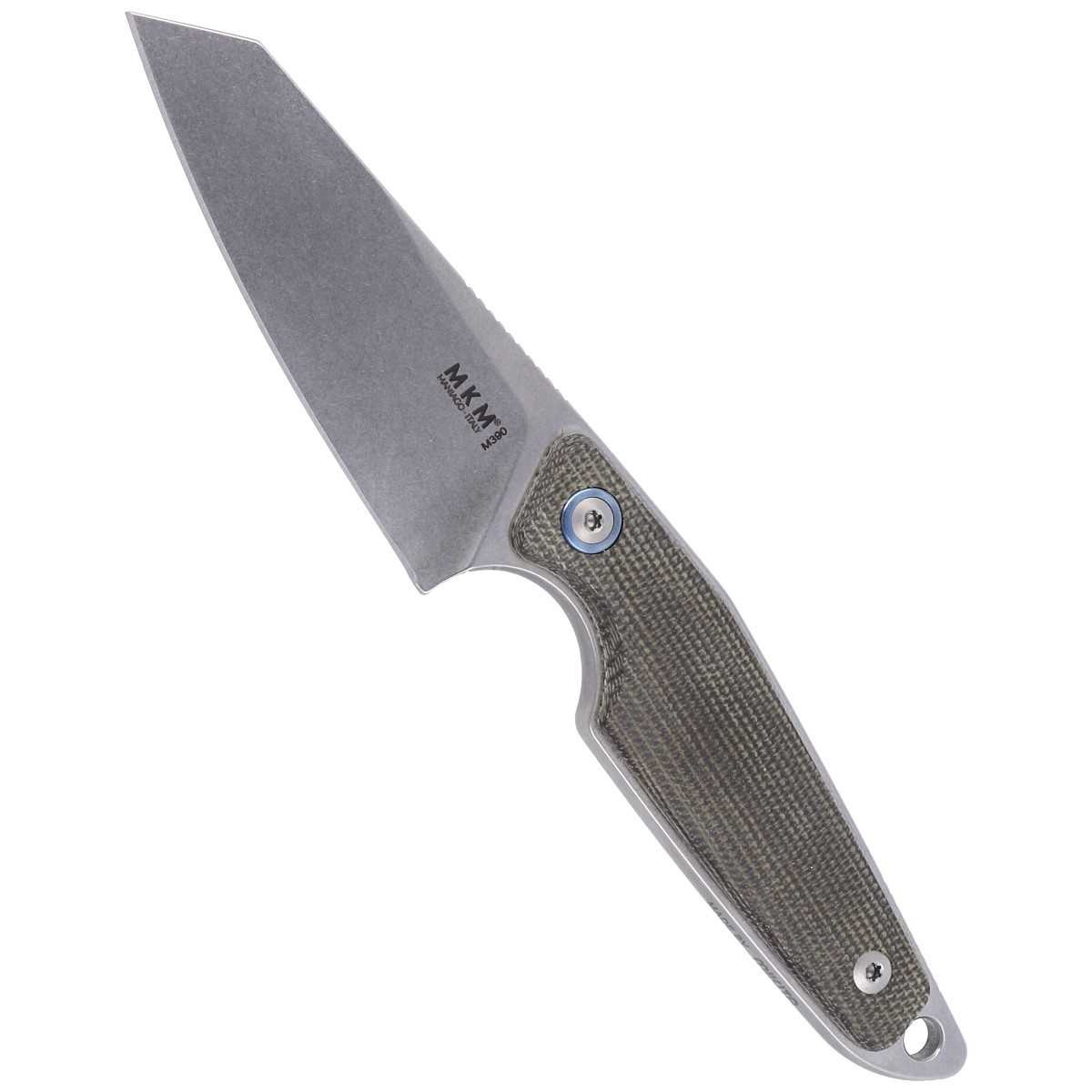 Nóż MKM Makro 2 Green Micarta, Stonewashed M390 by Jesper Voxnæs (MKMA02-GC)-5