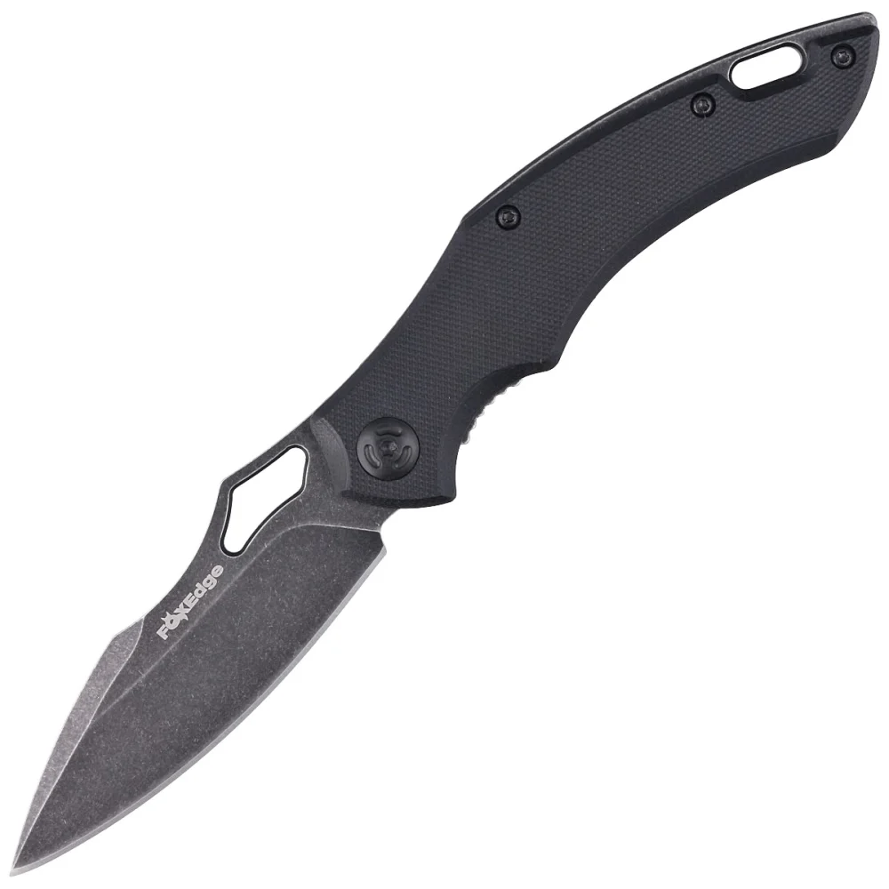 Nóż składany FoxEdge Sparrow Black G10, Stone Washed PVD by Denis Simonutti (FE-034) 1 Nóż składany FoxEdge Sparrow Black G10, Stone Washed PVD by Denis Simonutti (FE-034)