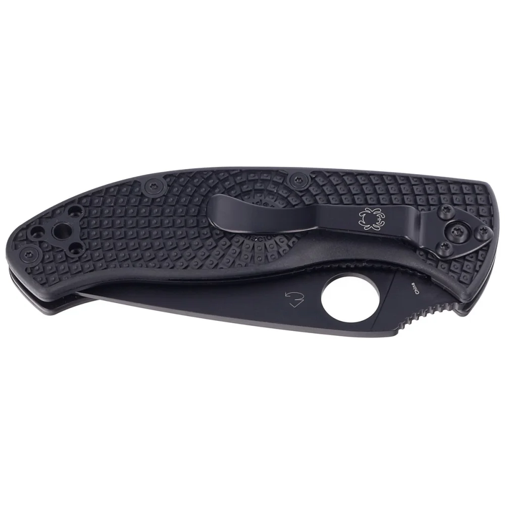 Nóż składany Spyderco Tenacious Lightweight Black FRN, Black Combo 8Cr13MoV by Eric Glesser (C122PSBBK) 2 Nóż składany Spyderco Tenacious Lightweight Black FRN, Black Combo 8Cr13MoV by Eric Glesser (C122PSBBK)