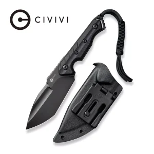 Nóż Civivi Maxwell Black G10, Black Stonewashed D2 by Maciej Torbé (C21040-1)-1