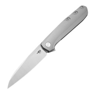 Nóż składany Bestech 9 Bead Blasted Titanium, Satin M390 by BrrKnives (BT2408A)-1