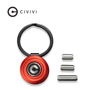 Brelok do kluczy Civivi Pocket Key Coin Organizer Red Aluminium by Ostap Hel (C23056-1)-1