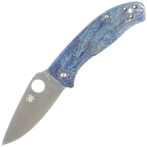 Nóż składany Spyderco Tenacious R.I.L. Disarray Titanium, Satin D2 by Eric Glesser (C122TIBLD2P)-1