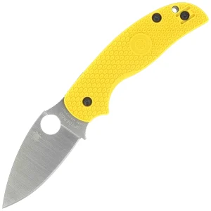 Nóż składany Spyderco Sage 5 Lightweight Salt Yellow FRN, Satin MagnaCut by Sal Glesser (C123PYL)-1