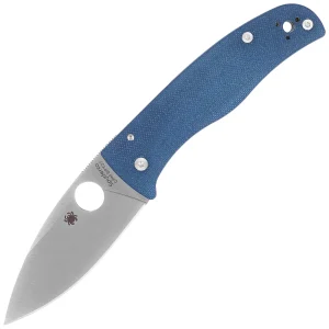 Nóż składany Spyderco Bodacious Cobalt Blue G10, Satin CPM SPY27 by Sal Glesser (C263GPCBL)-1