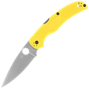 Nóż składany Spyderco Native Chief 2 Lightweight Salt Yellow FRN, Satin MagnaCut by Sal Glesser (C244PYL)-1