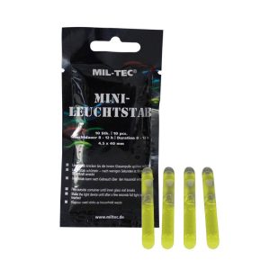 Mil-Tec - Lightstick światła chemiczne Mini - 4,5 x 40 mm - 10 szt. - Żółty - 14931515-1