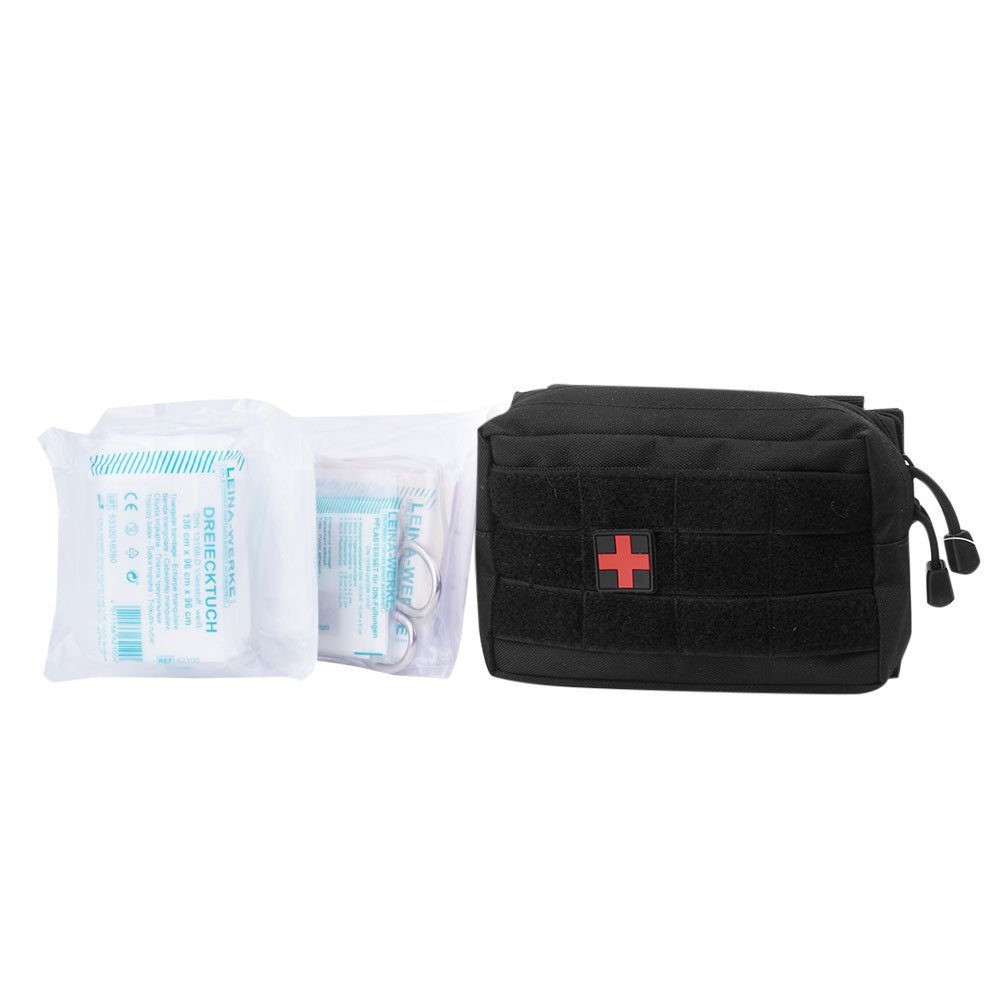 Mil-Tec - Apteczka z wyposażeniem mała - 25-piece First Aid Set - Czarna - 16025302-1