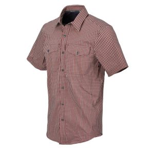 Helikon - Koszula Covert Concealed Carry Short Sleeve - Dirt Red Checkered - KO-CCS-CB-C5-1