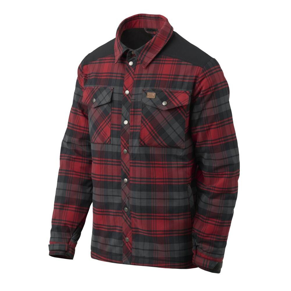 Helikon - Koszula Winter Warden - Slate Crimson Plaid - KO-WWS-PB-PJ-1